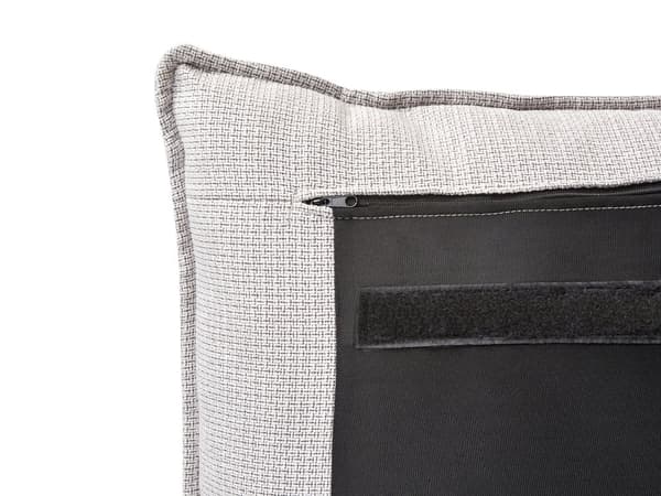 Ottomansk Seng 160 x 200 cm Lysegrått Stoff Polstret Ramme Pute Rygg Oppbevaring Koselig Soverom Moderne