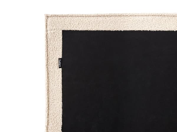 Seng Beige Boucle 180 x 200 cm Moderne To Mands Seng med Opbevaring Blød Sengegavl Dobbeltseng Sengeramme Retro Design