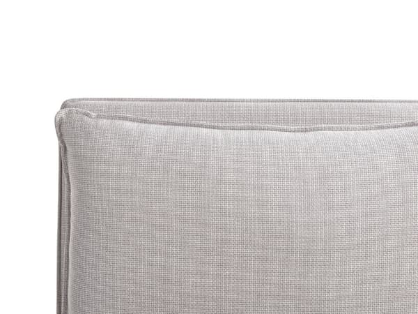 Seng Grå Polyester 180 x 200 cm Moderne To Mands Seng med Opbevaring Blød Sengegavl Dobbeltseng Sengeramme Retro Design
