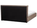 Miniatyrbillede 5 af 11: Seng Taupe Boucle 160 x 200 cm Moderne To Mands Seng med Opbevaring Blød Sengegavl Dobbeltseng Sengeramme Retro Design