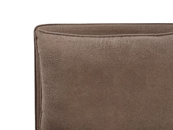 Seng Taupe Boucle 160 x 200 cm Moderne To Mands Seng med Opbevaring Blød Sengegavl Dobbeltseng Sengeramme Retro Design