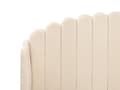 Miniatyrbillede 8 af 11: Seng Beige Boucle 180 x 200 cm Moderne To Mands Blød Sengegavl Dobbeltseng Sengeramme Retro Design Stofseng Plys