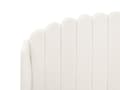 Miniatyrbillede 8 af 11: Seng Off White Boucle 160 x 200 cm Moderne To Mands Blød Sengegavl Dobbeltseng Sengeramme Retro Design Stofseng Plys