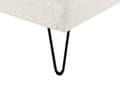 Miniatyrbillede 10 af 11: Seng Off White Boucle 160 x 200 cm Moderne To Mands Blød Sengegavl Dobbeltseng Sengeramme Retro Design Stofseng Plys