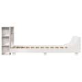 Miniatyrbilde 8 av 11: vidaXL Sengeramme uten madrass hvit 75x190 cm heltre furu
