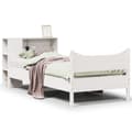 Miniatyrbilde 1 av 11: vidaXL Sengeramme uten madrass hvit 75x190 cm heltre furu