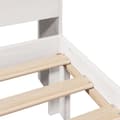 Miniatyrbillede 10 af 11: vidaXL seng med reol uden madras 75x190 cm massivt fyrretræ hvid