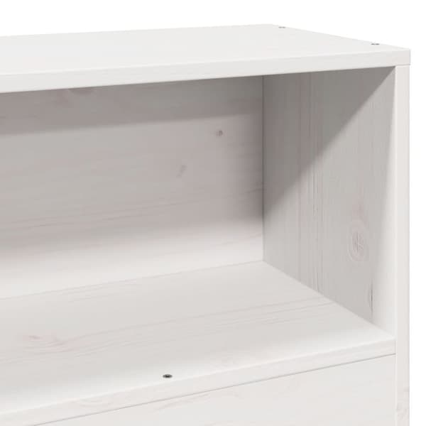 vidaXL Sengeramme uten madrass hvit 75x190 cm heltre furu