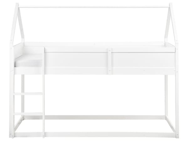 Barneseng i Hvit Furu MDF 90 x 200 cm med Spalteramme for Småbarn