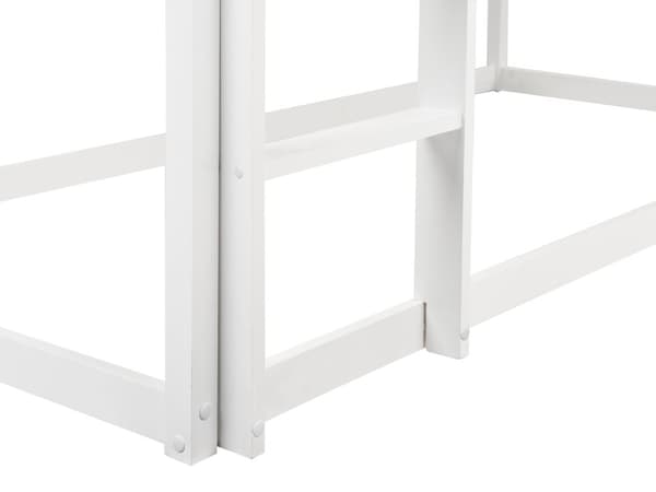 Barneseng i Hvit Furu MDF 90 x 200 cm med Spalteramme for Småbarn
