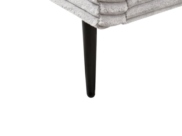 Seng Grå Fløjl 180 x 200 cm Moderne Dobbeltseng Stof To Mands Seng Lav Sengeramme Minimalistisk Design
