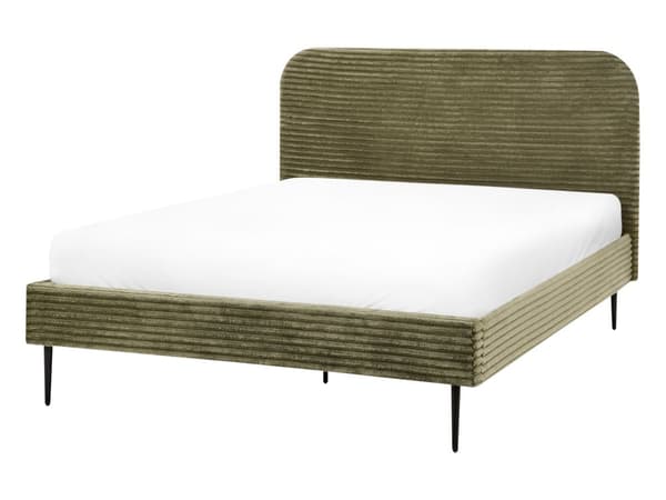 Trekvart Seng Grøn Fløjl 140 x 200 cm Moderne Halvandenmandsseng 3 kvart Seng Design Soveværelse