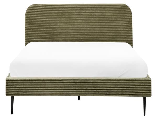 Trekvart Seng Grøn Fløjl 140 x 200 cm Moderne Halvandenmandsseng 3 kvart Seng Design Soveværelse