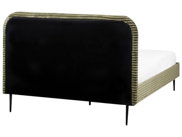Trekvart Seng Grøn Fløjl 140 x 200 cm Moderne Halvandenmandsseng 3 kvart Seng Design Soveværelse