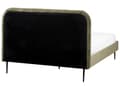 Miniatyrbillede 7 af 11: Trekvart Seng Grøn Fløjl 140 x 200 cm Moderne Halvandenmandsseng 3 kvart Seng Design Soveværelse