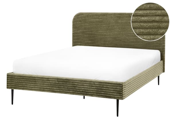 Trekvart Seng Grøn Fløjl 140 x 200 cm Moderne Halvandenmandsseng 3 kvart Seng Design Soveværelse