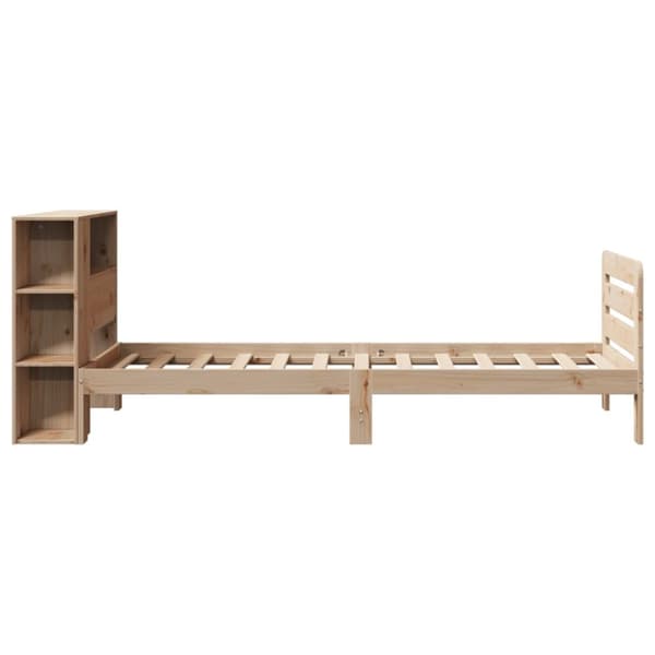 vidaXL Sengeramme uten madrass 75x190 cm heltre furu