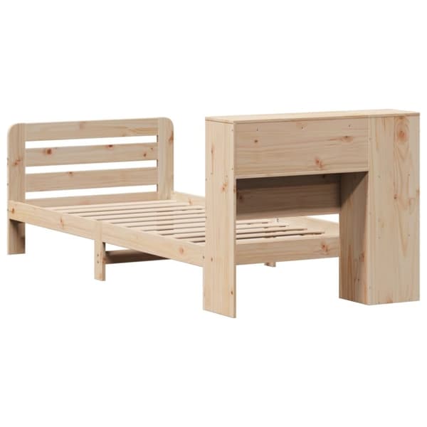 vidaXL Sengeramme uten madrass 75x190 cm heltre furu