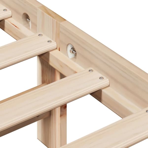 vidaXL Sengeramme uten madrass 75x190 cm heltre furu