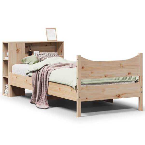 vidaXL Sengeramme uten madrass 75x190 cm heltre furu