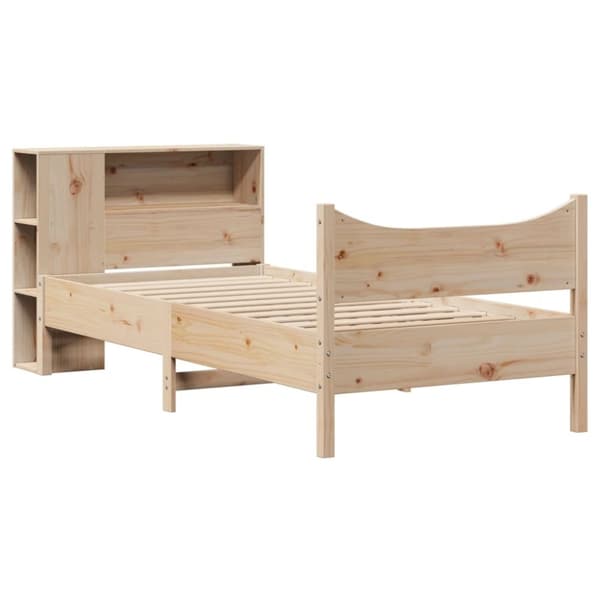 vidaXL Sengeramme uten madrass 75x190 cm heltre furu