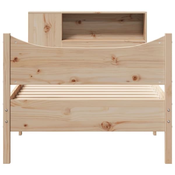 vidaXL Sengeramme uten madrass 75x190 cm heltre furu