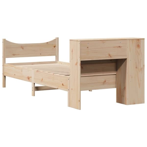 vidaXL Sengeramme uten madrass 75x190 cm heltre furu