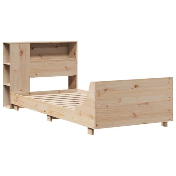 vidaXL Sängynrunko ilman patjaa 75x190 cm täysi mänty