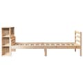 Miniatyrbilde 6 av 11: vidaXL Seng med bokhylle uten madrass 75x190 cm heltre furu