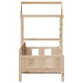 Miniatyrbilde 8 av 11: vidaXL Dagseng med tak 90x190 cm heltre furu