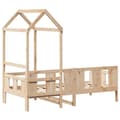 Miniatyrbilde 9 av 11: vidaXL Dagseng med tak 90x190 cm heltre furu
