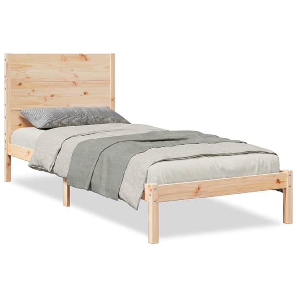 vidaXL ekstra lang sengeramme uden madras 90x220 cm massivt træ