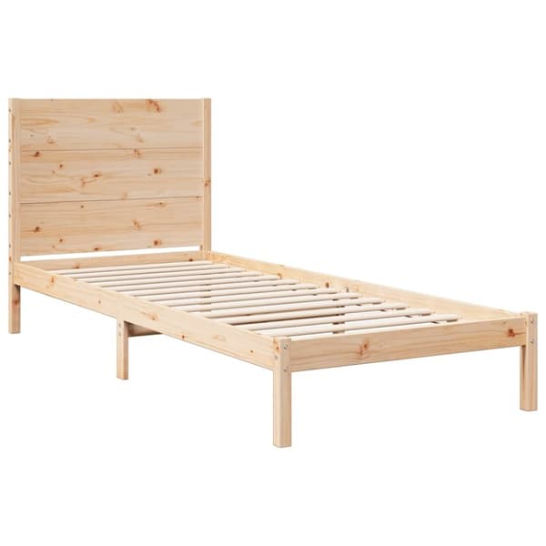 vidaXL ekstra lang sengeramme uden madras 90x220 cm massivt træ