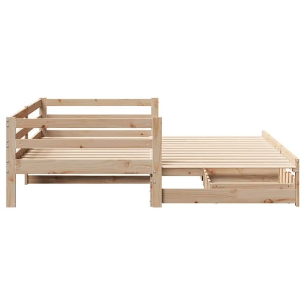 vidaXL Vuodesohva rullilla ja laatikoilla ei patjaa 80x200 cm