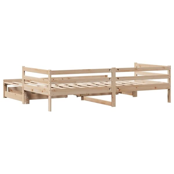 vidaXL Vuodesohva rullilla ja laatikoilla ei patjaa 80x200 cm