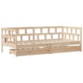 Pikkukuva 4 / 11: vidaXL Vuodesohva laatikoilla 90x190 cm täysi mänty