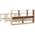 Miniatyrbilde 7 av 11: vidaXL Seng med bokhylle uten madrass 200x200 cm heltre furu