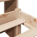 Miniatyrbilde 10 av 11: vidaXL Seng med bokhylle uten madrass 200x200 cm heltre furu