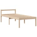 Miniatyrbilde 9 av 11: vidaXL Seng med bokhylle uten madrass 100x200 cm heltre furu
