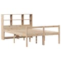 Miniatyrbilde 4 av 11: vidaXL Seng med bokhylle uten madrass 140x200 cm heltre furu