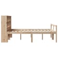 Miniatyrbilde 6 av 11: vidaXL Seng med bokhylle uten madrass 140x200 cm heltre furu
