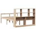 Miniatyrbilde 7 av 11: vidaXL Seng med bokhylle uten madrass 140x200 cm heltre furu