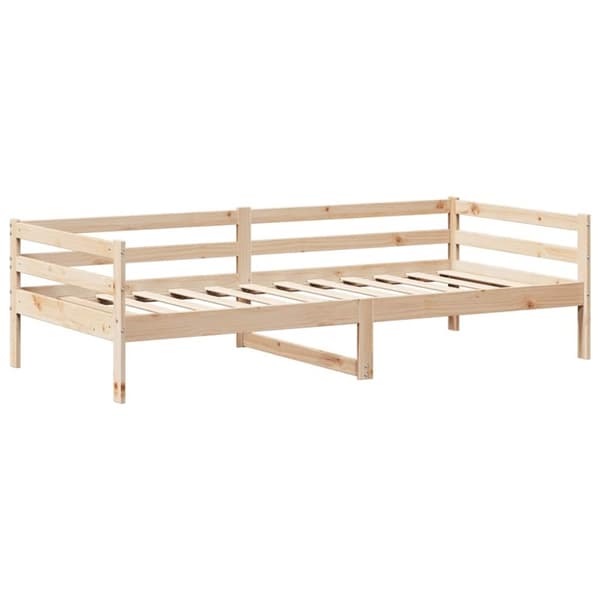 vidaXL daybed med tag 80x200 cm massivt fyrretræ