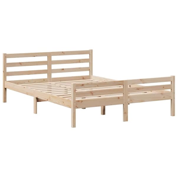 vidaXL seng med reol uden madras 160x200 cm massivt fyrretræ