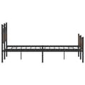 Miniatyrbilde 8 av 11: vidaXL Sengeramme uten madrass brun eik 140x190 cm konstruert tre