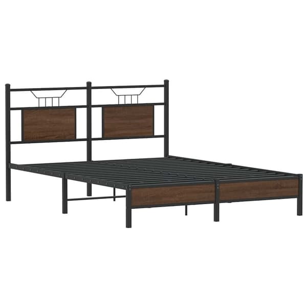vidaXL Sengeramme uten madrass brun eik 140x200 cm konstruert tre