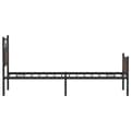 Miniatyrbilde 8 av 11: vidaXL Sengeramme uten madrass brun eik 75x190 cm konstruert tre
