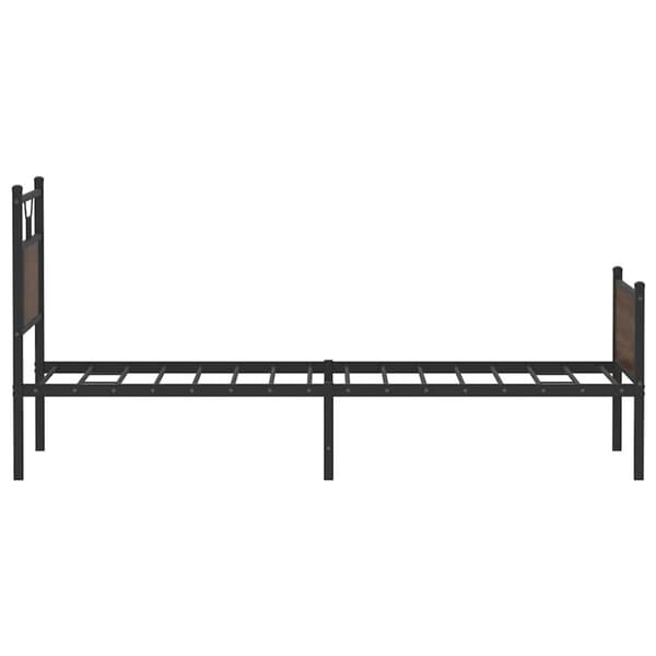 vidaXL Sengeramme uten madrass brun eik 75x190 cm konstruert tre