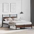 Miniatyrbilde 5 av 11: vidaXL Sengeramme uten madrass brun eik 120x190 cm konstruert tre