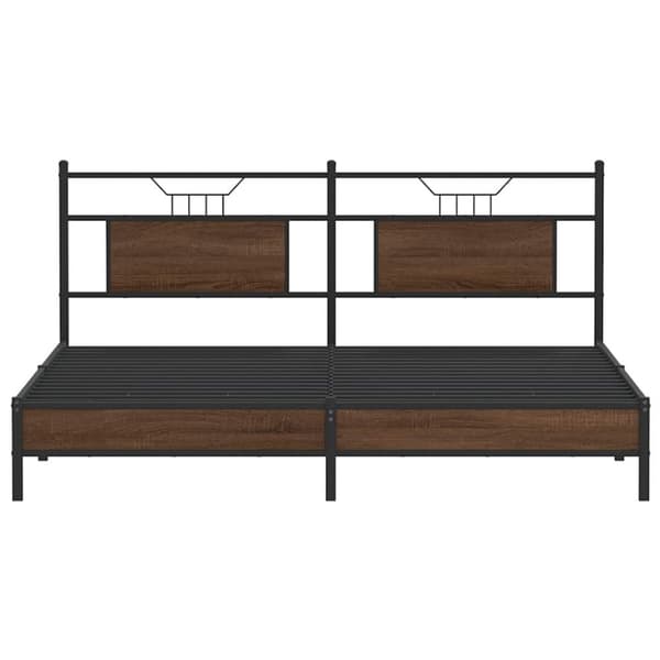 vidaXL Sengeramme uten madrass brun eik 160x200 cm konstruert tre